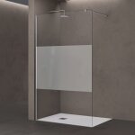 Doporro paroi de douche � l'italienne 90cm avec bande opaque pare - douche bremen2ms 90x200cm montage ...
