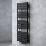 Doporro - radiateur de salle de bain s�che - serviette 140x50cm radiateur � eau chaude vertical gris ...