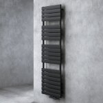 Doporro - radiateur de salle de bain s�che - serviette 180x60cm radiateur � eau chaude vertical gris ...