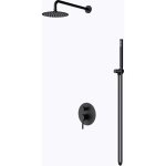 Sogood colonne de douche encastr� noir mat syst�me de douche compl�te avec pomme haute douchette flexible ...