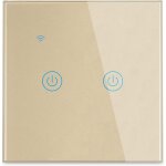 (dor�, 2gang)interrupteur mural tactile t�l�commande intelligente sans fil prise en charge de la commande ...