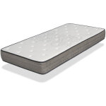 Xaluca - matelas 80x200 bordeaux �paisseur 25 cm ressorts ensach�s mousse hr r�spirant