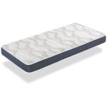 Xaluca - matelas bebe milu bleu 67x137 epaisseur 14 cm - noyau mousse perfore et anti bacterien - dormalit ...