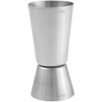 Doseur d'alcool double face en acier pour barman 25 / 50 ml - hendi 596722