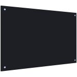 Maison chic - dosseret de cuisine fond de hotte / noir 90 x 60 cm verre tremp�