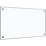 Maison chic - dosseret de cuisine fond de hotte transparent 70 x 40 cm verre tremp 80214