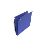 Esselte - dossier suspendu plastique pour armoires fond 30 mm  bouton pression - bleu - lot de 10