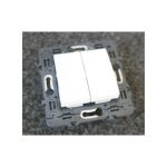 Schneider electric - double bouton - poussoir no 16a blanc polaire m�canisme 45x45mm sans support ni ...