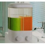 Double distributeur de savon liquide 760ml distributeur mural salle de bain Double distributeur de savon liquide 760ml distributeur mural salle de bain