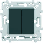 Double inter v&v anthracite hager we040a