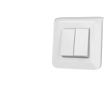 Double interrupteur va - et - vient mosa�c legrand blanc
