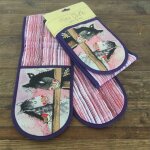 Double manique en coton chevaux par alex clark