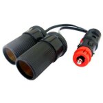Double prise allume - cigare universelle 12 - 24v 8a