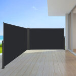 Uisebrt double store lat�ral r�tractable brise - vue pare - soleil pour balcon, terrasse, jardin, 160 ...