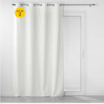 Douceur d'int�rieur - lot de 2 rideaux tamisant � oeillets 140 x 260 cm velours relief velouriane blanc ...