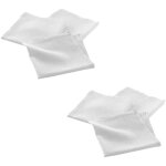 Lot de 2x 3 serviettes fils mtalliss