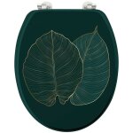 Douceur d'intrieur - abattant wc mdf charnires mtal jade