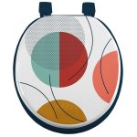 Douceur d'int�rieur - abattant wc mdf color pop bleu