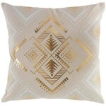 Douceur d'intérieur - coussin décoratif en coton cybele, design métallique, 45 x 45 cm Douceur d'intérieur - coussin décoratif en coton cybele, design métallique, 45 x 45 cm
