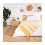 Couvre lit 1 personne 180 x 220 cm coton / polyester jacquard abby curry