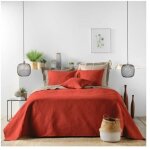 Douceur d'intrieur - couvre - lit 2 personnes matelass 220 x 240 cm ? microfibre unie romane terracotta ...