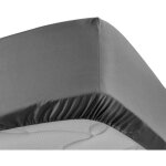 Douceur d'int�rieur - drap housse 160x200 cm - percale 100% coton - bonnet 30 cm - anthracite