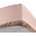 Douceur d'int�rieur - drap housse 160x200 cm - percale 100% coton - bonnet 30 cm - nude