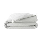 Douceur d'int�rieur - housse de couette 2 personnes 240 x 220 cm percale de coton 78 fils blanc