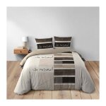 Douceur d'intrieur - parure de lit 3 pices - 240 x 220 cm - imprim allover - 42 fils - so natural ...