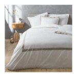 Douceur d'int�rieur - parure 3 p. 260 x 240 cm uni 57 fils lauraline sans