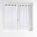 Rideaux � passants manon, 60 x 120 cm, lot de 2