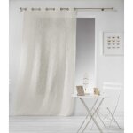 L3c - voilage uni � oeillets effet lin - 140 x 280 cm - haltona - beige - livraison gratuite