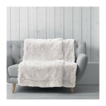 Bricoline - plaid 180 x 220 cm imitation fourrure marilou naturel Bricoline - plaid 180 x 220 cm imitation fourrure marilou naturel