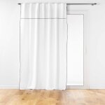 Douceur d'int�rieur - rideau voilage surfil� passants cach�s blanc 140x240 cm