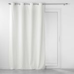 Douceur d'intérieur - rideau d'ameublement en velours reliefé blanc 140x260 cm Douceur d'intérieur - rideau d'ameublement en velours reliefé blanc 140x260 cm