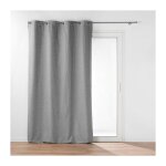 Bricoline - rideau occultant / thermique / phonique doublure amovible 140 x 260 cm coverline anthracite ... Bricoline - rideau occultant / thermique / phonique doublure amovible 140 x 260 cm coverline anthracite ...