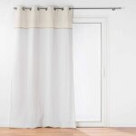 Rideau � ?illets avec d�cor janara, 140 x 240 cm