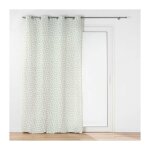 Bricoline - rideau a oeillets 140 x 240 cm polycoton imprim� maddy sauge