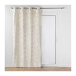 Bricoline - rideau a oeillets 140 x 240 cm polycoton imprim� metallis� evasion