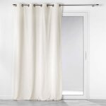 Douceur d'int�rieur - rideau � oeillets 140 x 260 cm velours c�tel� casual naturel