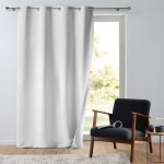 Douceur d'intérieur - rideau tamisant 135 x 260 cm isolant thermique micropolar blanc Douceur d'intérieur - rideau tamisant 135 x 260 cm isolant thermique micropolar blanc