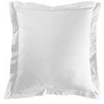 Douceur d'int�rieur - taie d'oreiller carr�e - 63 x 63 cm - 57 fils - uni blanc - blanc