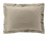 Douceur d'int�rieur - taie d'oreiller rectangle 50x70 cm - percale 100% coton - beige