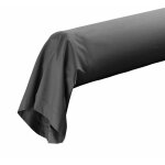 Douceur d'int�rieur - taie de traversin 85x185 cm - percale 100% coton - anthracite