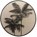 Douceur d'int�rieur - tapis rond 120 cm tropic nature coton