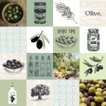 Douceur d'int�rieur - toile cir�e au m�tre - largeur 140 cm - olives - vert