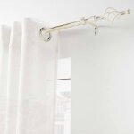 Douceur d'intrieur - tringle extensible en kit complet (120  210 cm) 'twisty' - couleur: blanc