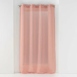 Douceur d'int�rieur - voilage petite hauteur 140 x 180 cm voile sabl� sandra rose
