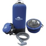 Douche camping avec pompe - douche solaire de camping 11l avec pompe - sac d'eau pliant randonn�e festival ...