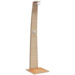 Vidaxl - douche d'ext�rieur beige 55x60x224cm r�sine tress�e bois acacia
